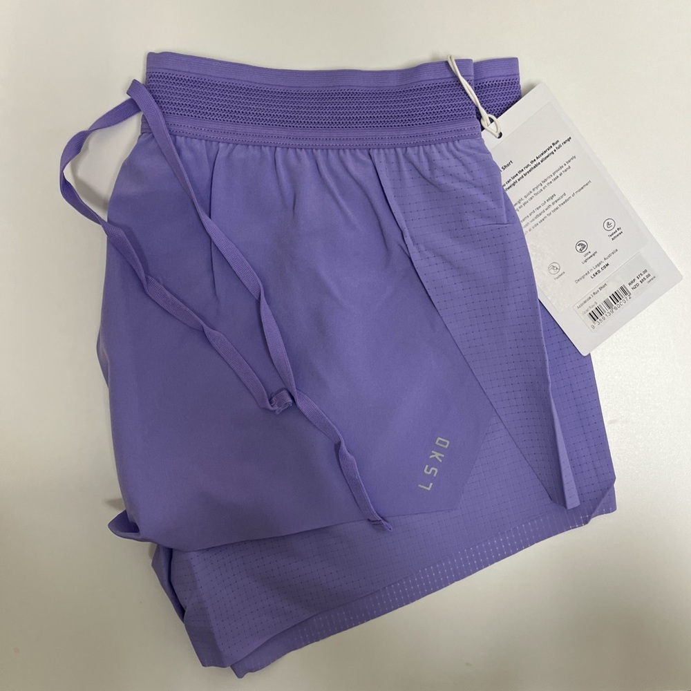 LSKD Accelerate 3" Running Short  Women  COLOUR: Violet Ray - Picture 6 of 7
